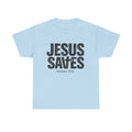 Jesus Saves T‑Shirt – Bold Scripture Tee (Romans 10:9)